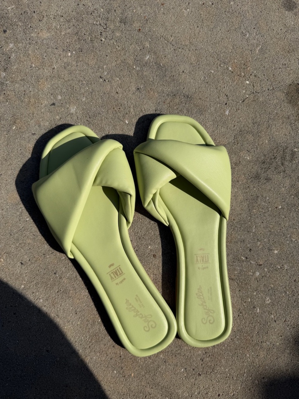 Anthropologie leather Knotted Slide Sandals